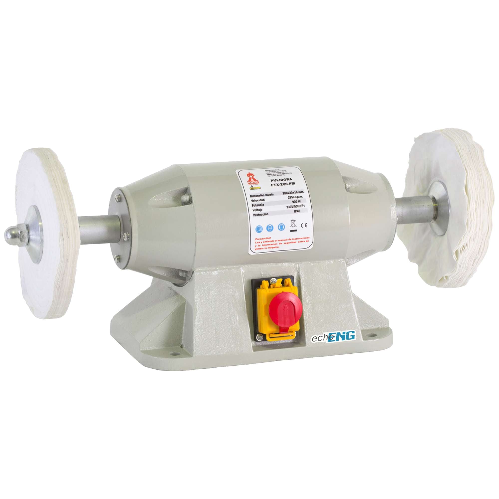 Pulitrice professionale con cuscinetti a sfera FTX-250-PT ENG PRO