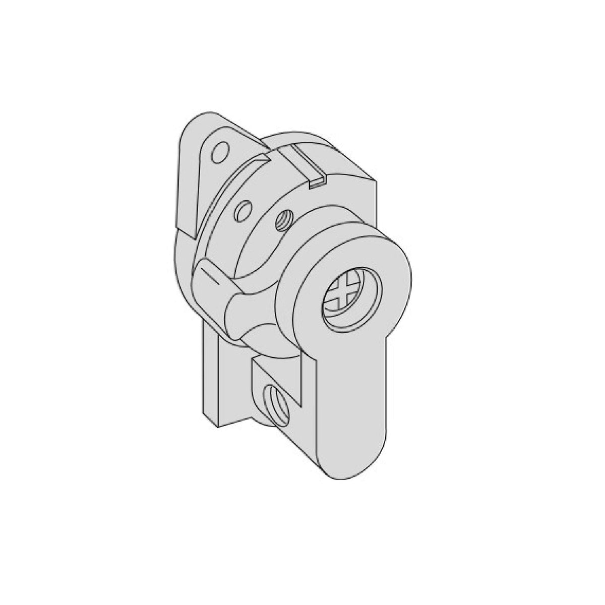 Cilindro con chiave a spillo con adattatore19mm - CISA 02400.10.0