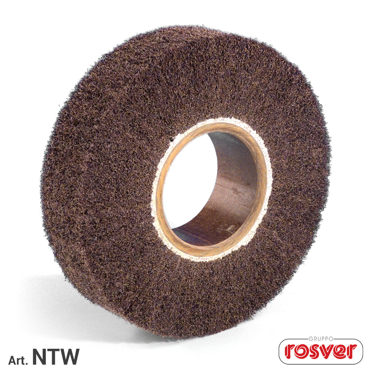 Ruota Non Tessuto D.200x30x76 per Satinatura metalli e pulizia ossidazioni 5pz