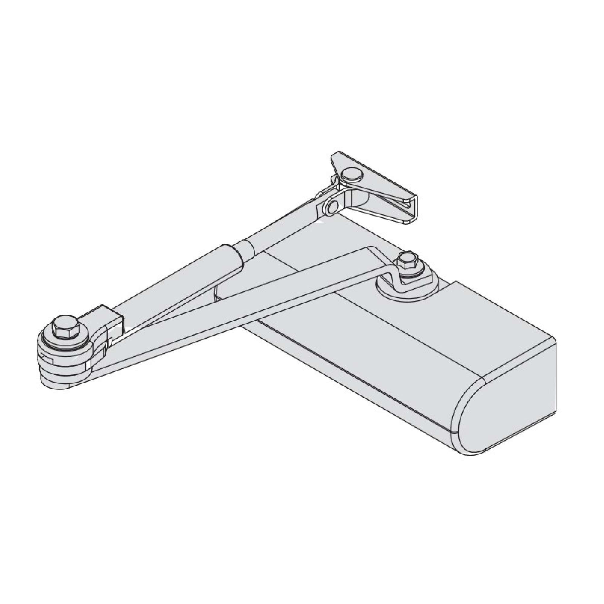 Chiudiporta Smart Plus con fermo 80 Kg - CISA C1416.03.0