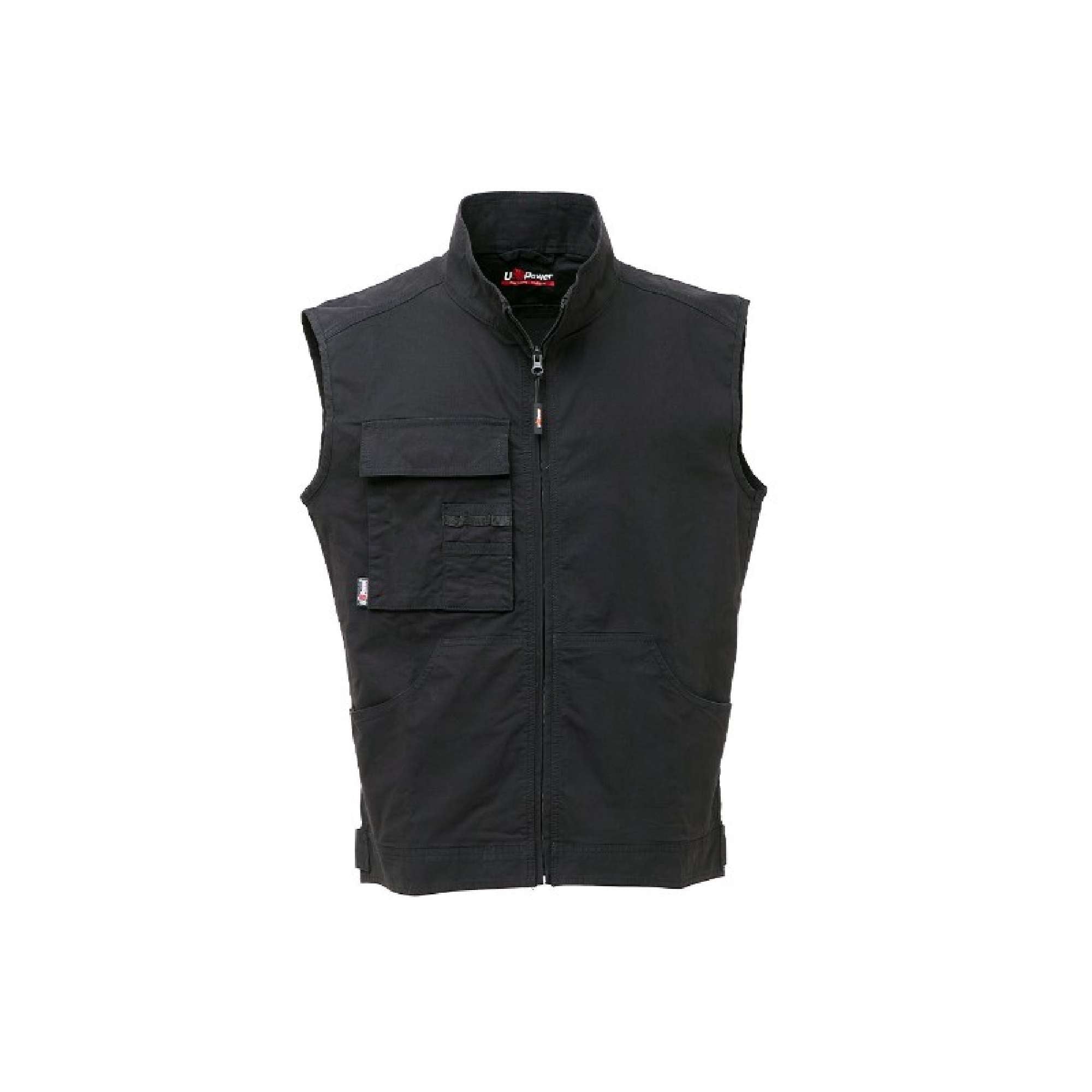 Gilet Wave Black Carbon da lavoro taglia L - U-Power EY148BC/L
