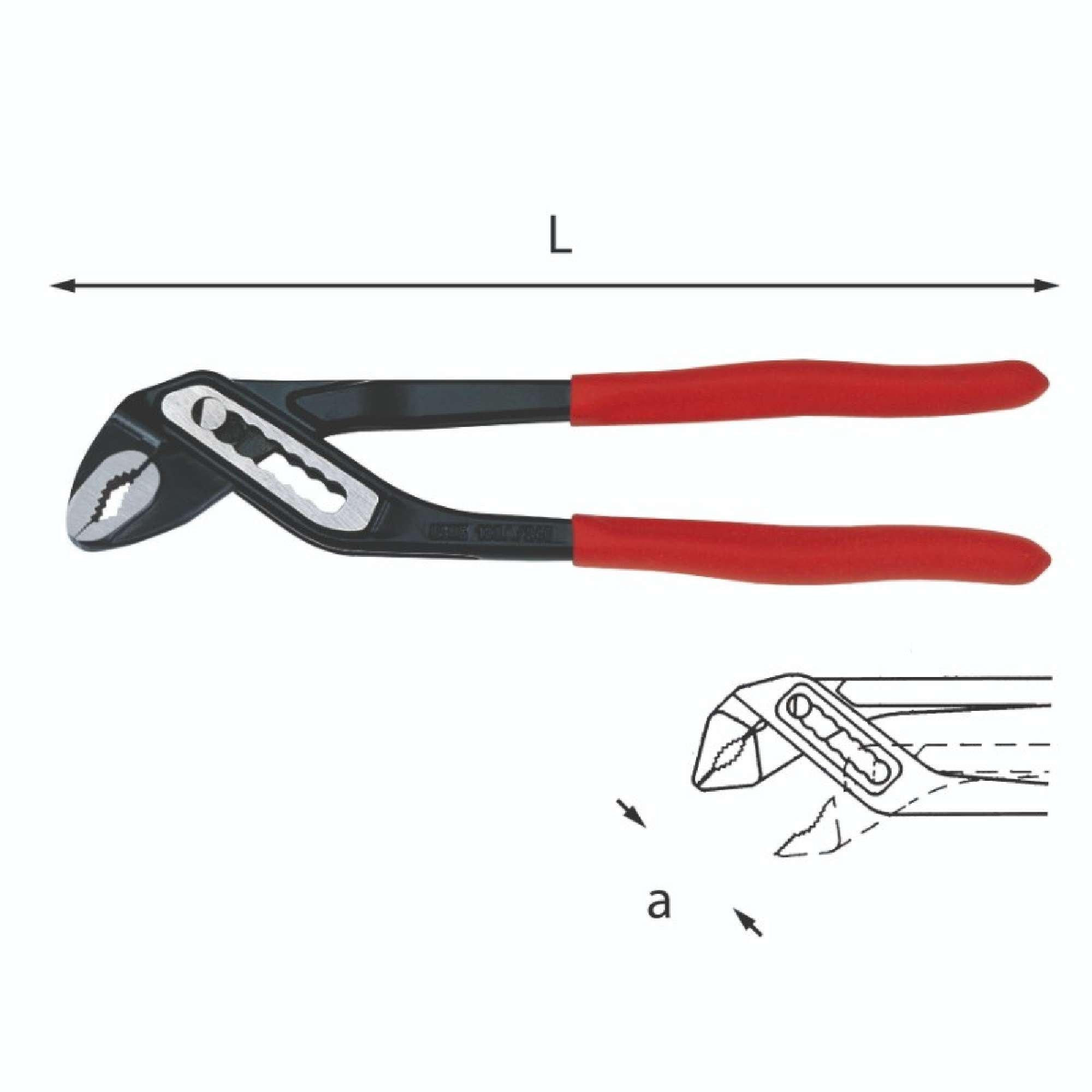 Pinza regolabile a cerniera chiusa - Usag 180 C