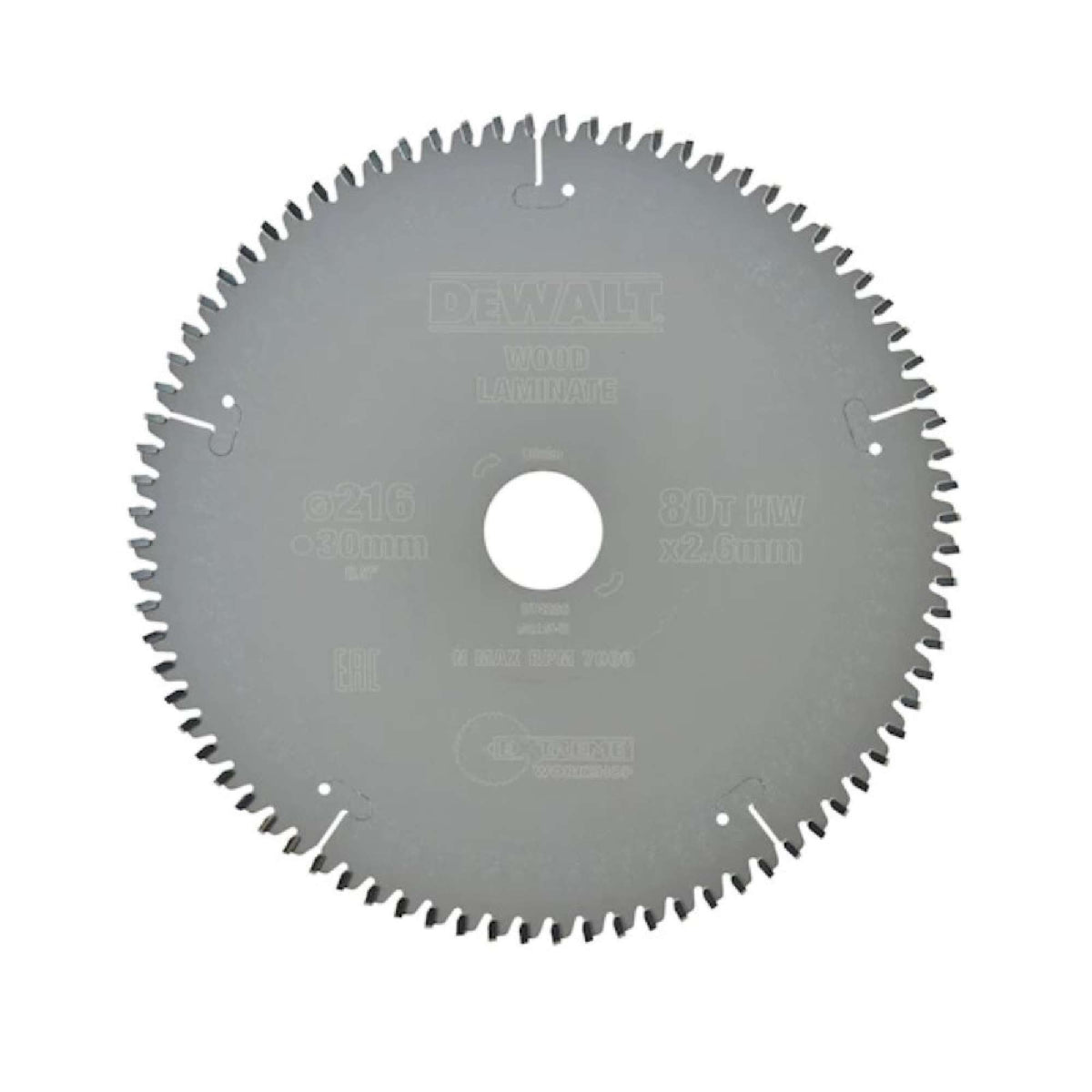 Lama circolare 216x30x2.6mm per legno, plastica e alluminio - Dewalt DT4286-QZ