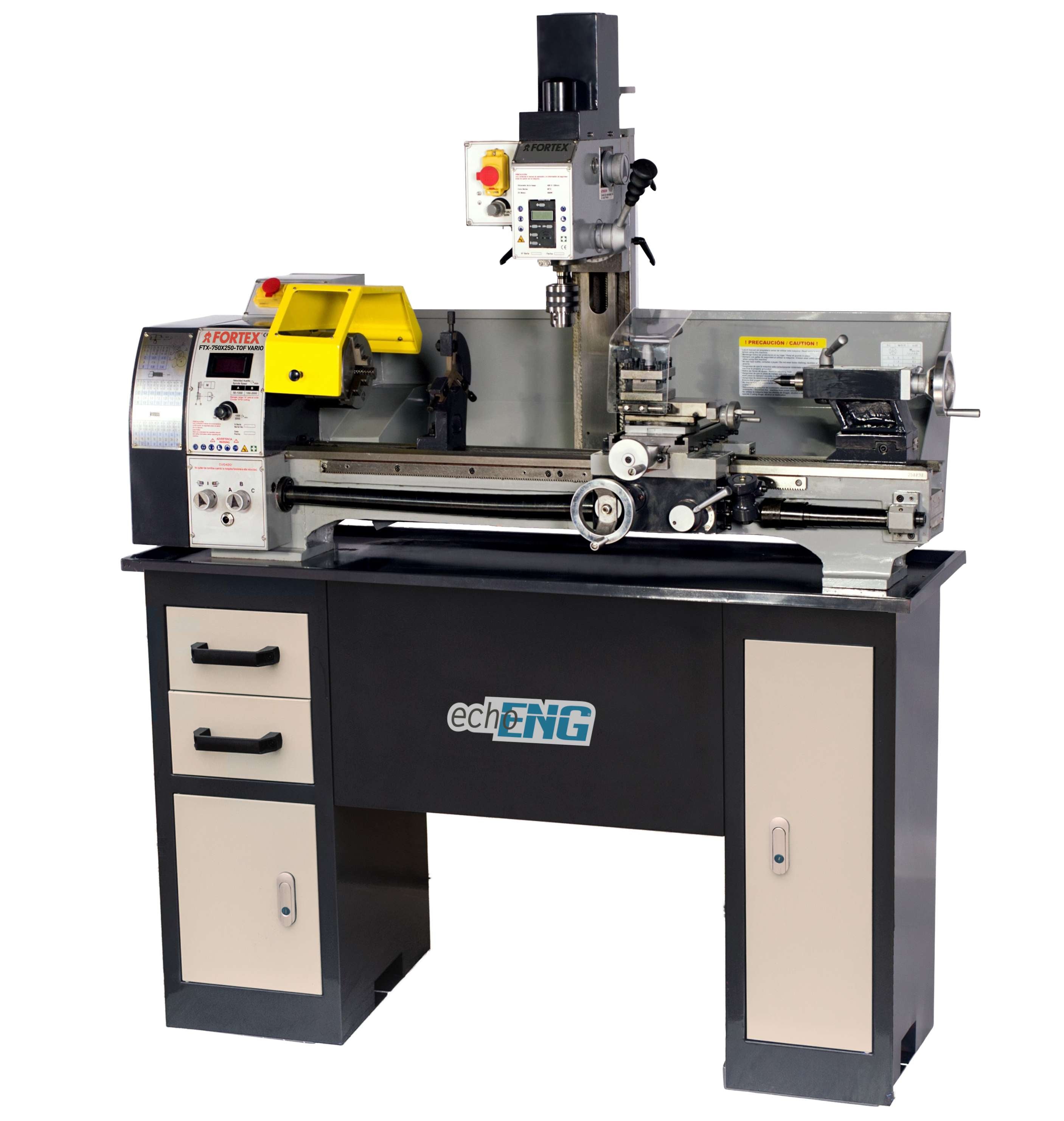 Tornio-fresatrice combinata mand. 3g 125 mm FTX-750x250-TOF VARIO ENG PRO