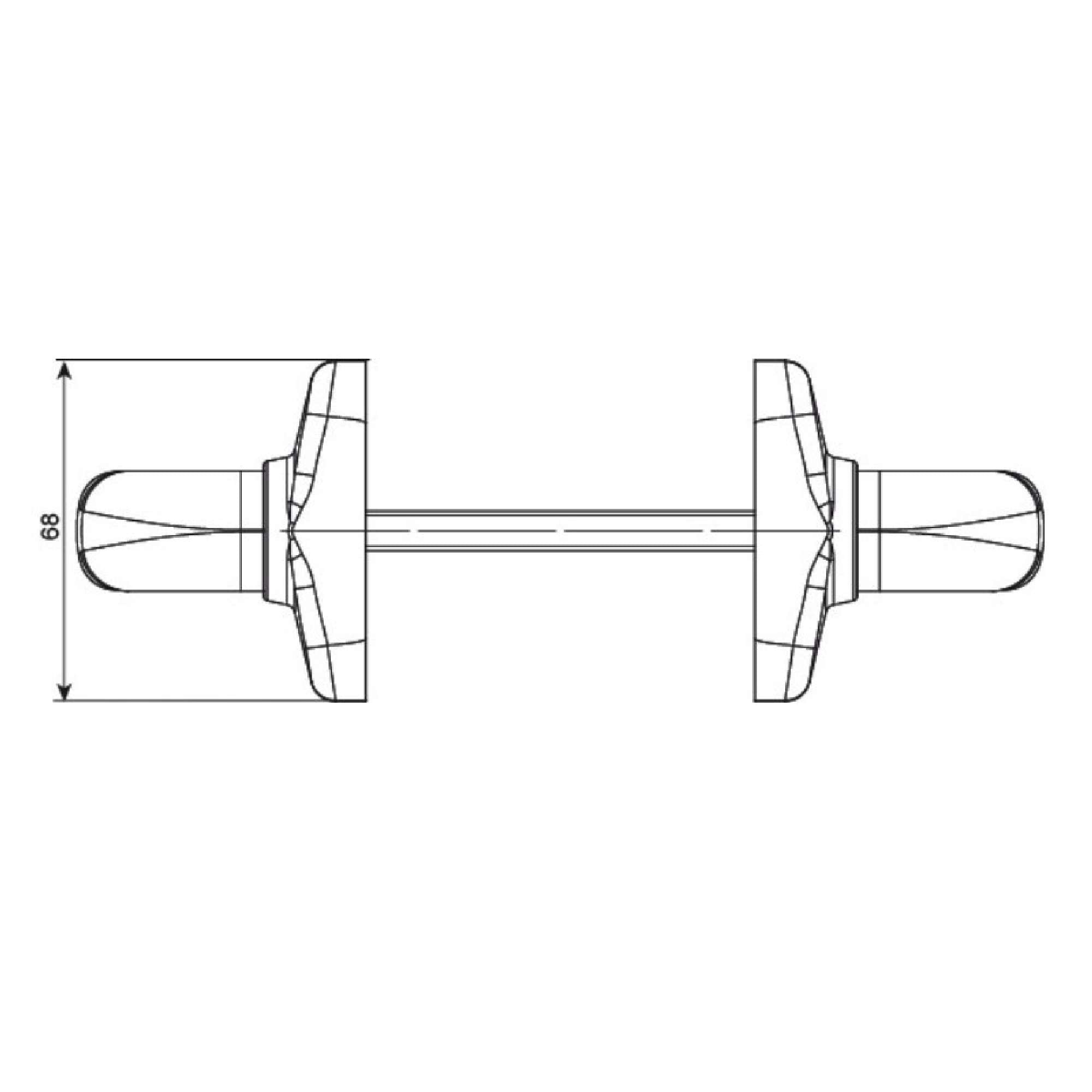 Maniglia doppia Prima Plus - GIESSE 02792