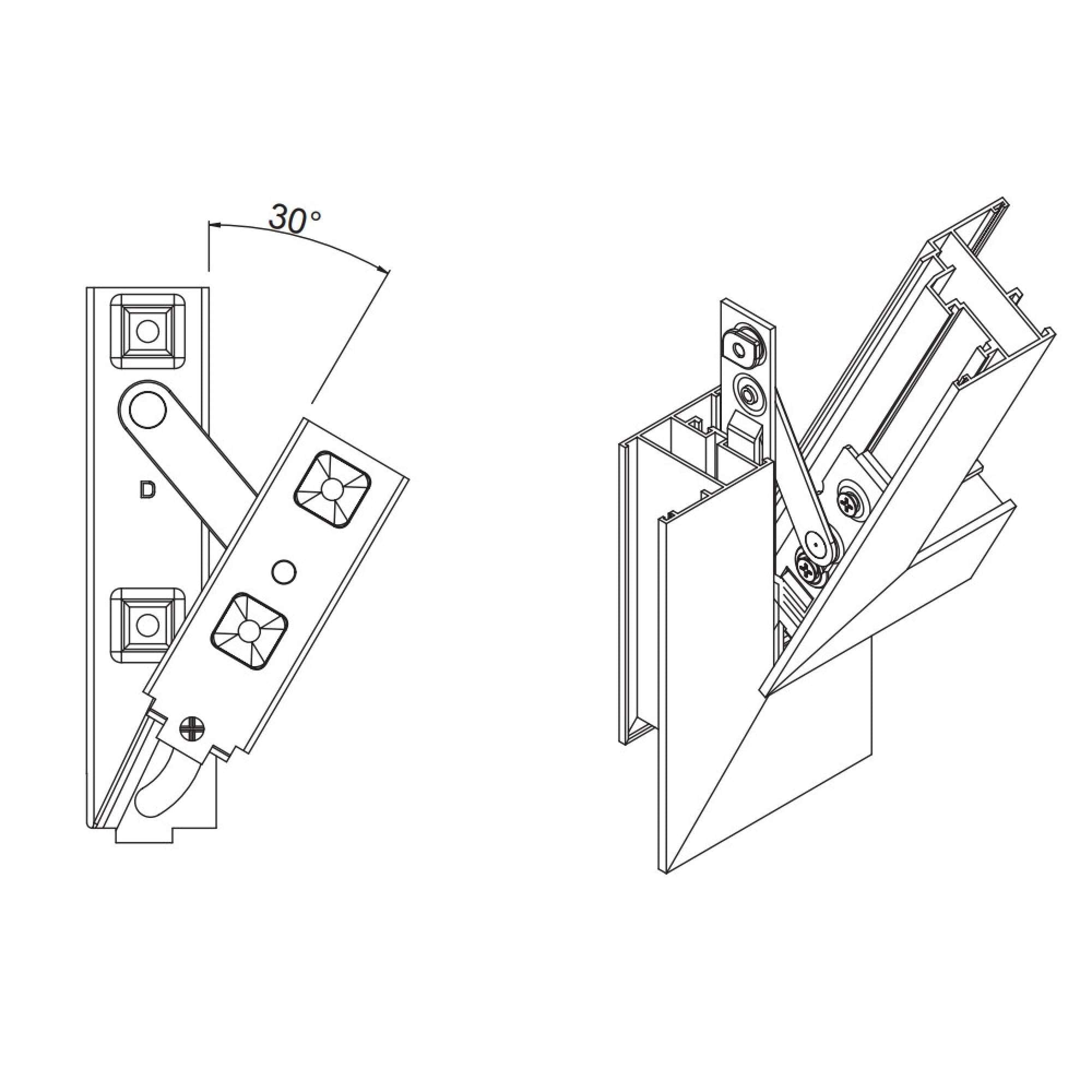 Cerniera Vegadue apertura singola - Master Italy