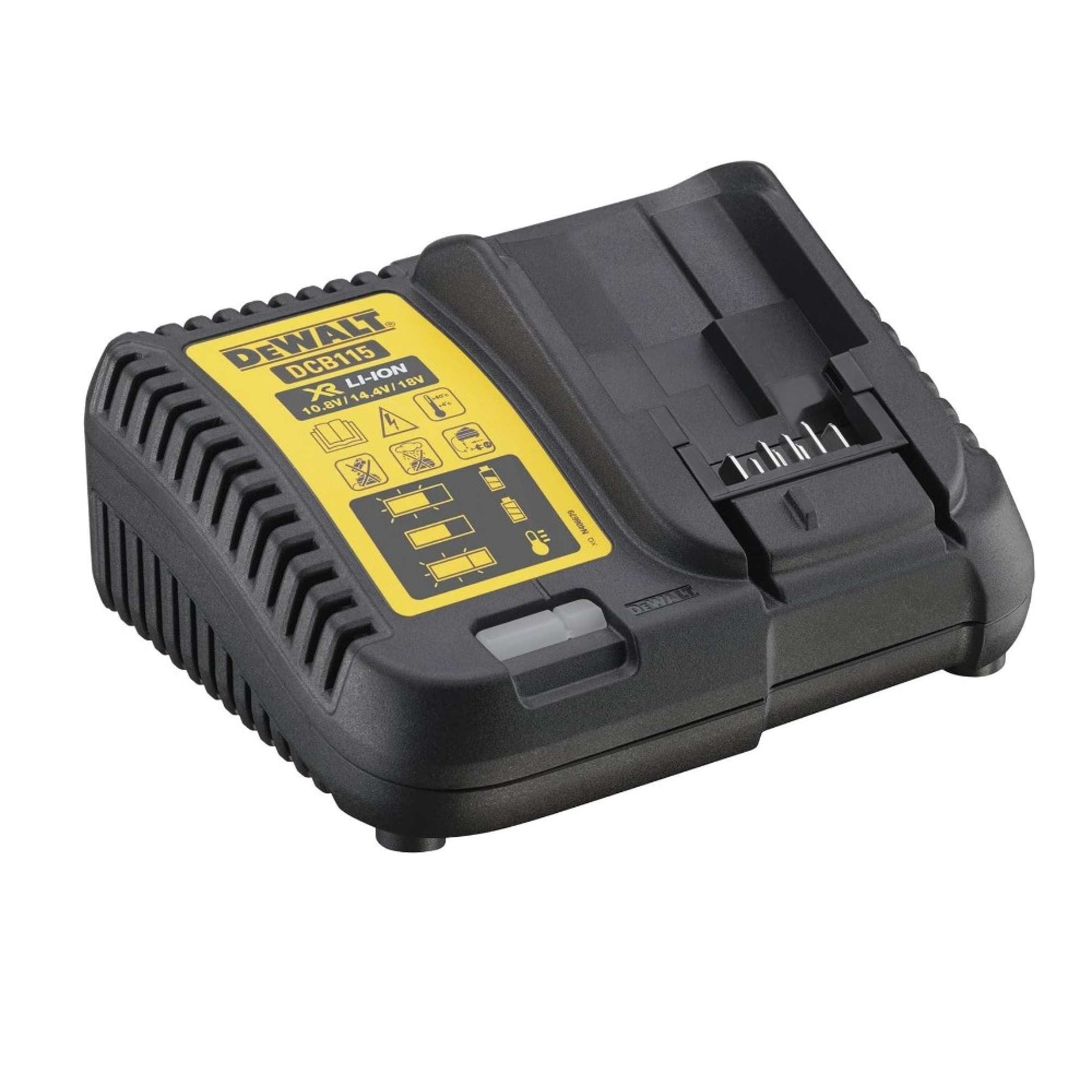 Caricabatterie XR Litio per batterie 10.8/18V fino a 5,0Ah - Dewalt DCB115-QW
