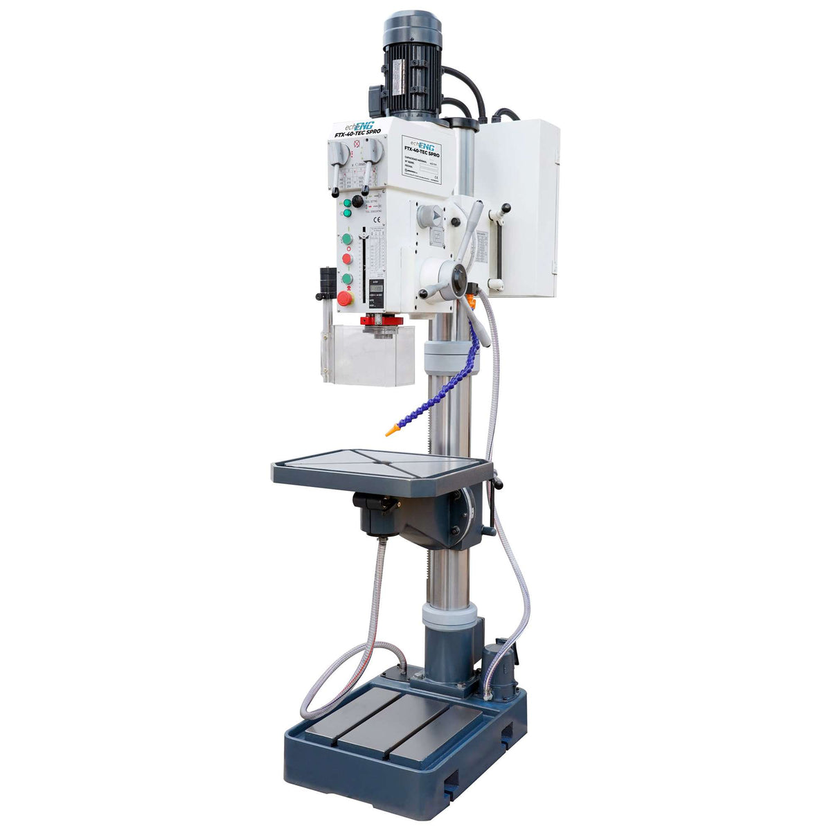 Trapano fresatore FTX-40-TEC SPRO con avanzamento automatico e funzione maschiatura
