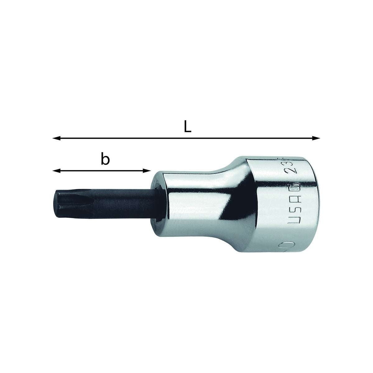 Chiavi a bussola per viti con impronta Torx (T10X14-T27X24)mm - Usag