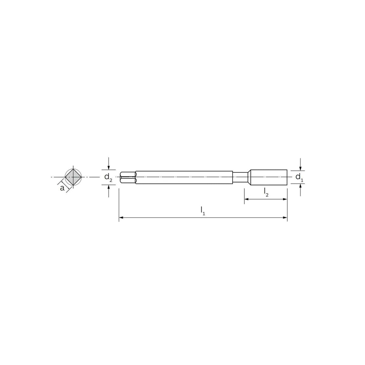 Maschio a macchina specifico per materiali pastosi DIN 376 12 - ILIX