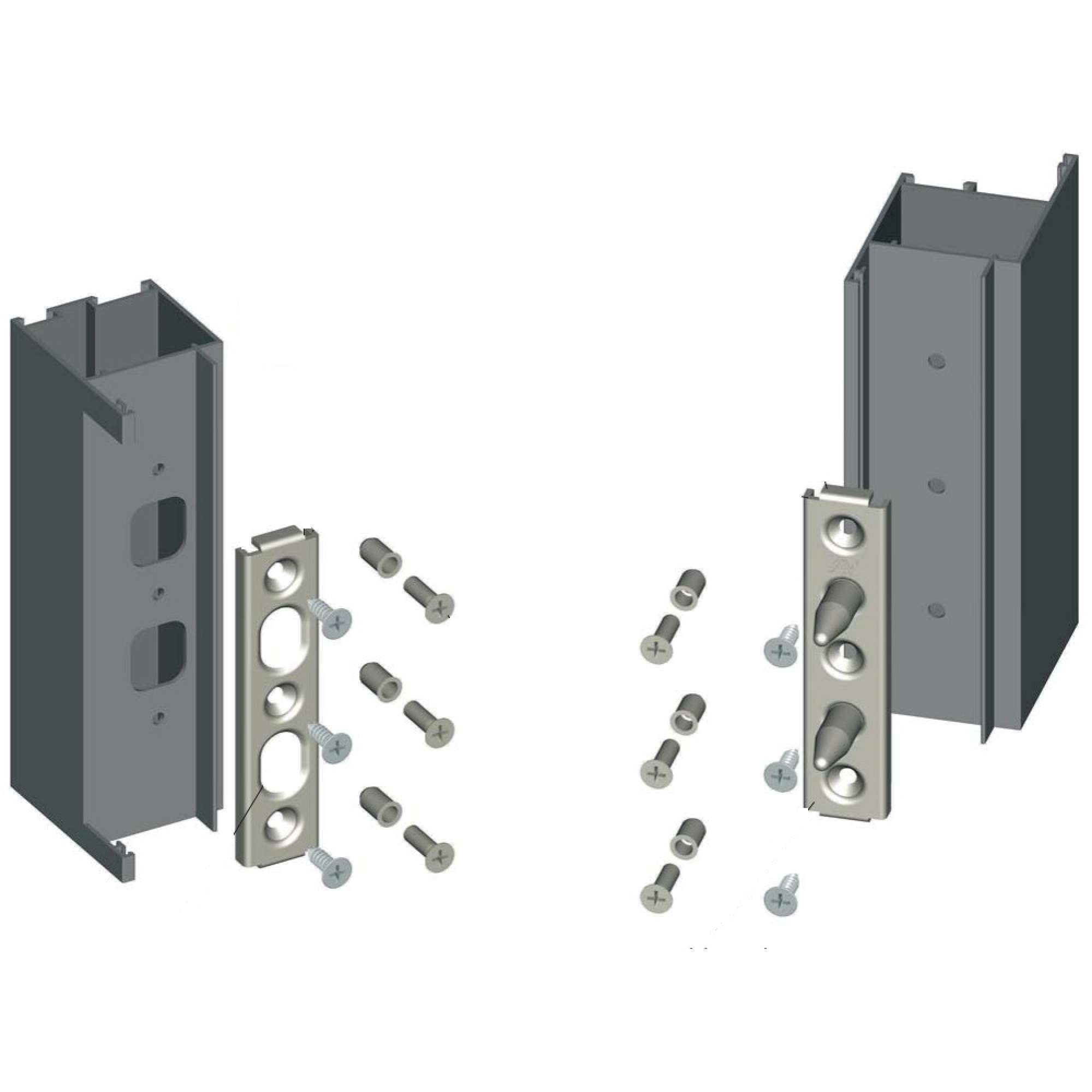 Rostro antiscasso per porte ambidestro INOX - Savio 1459.3