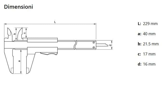 Calibro a corsoio con blocco a leva 0-150 mm 0-6" 0,05 mm 531-122 -Mitutoyo