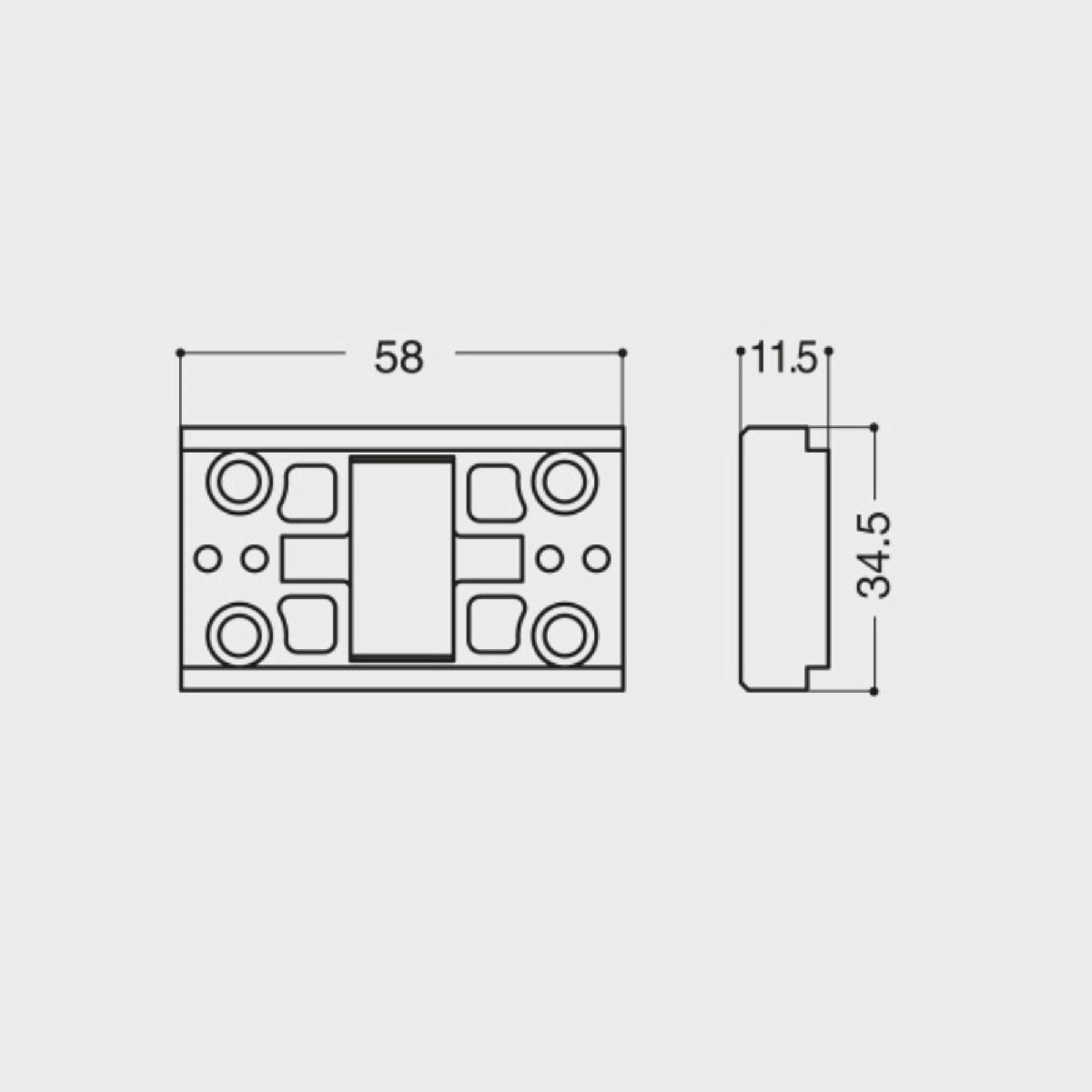 Basamento con rotellina reggi anta - Esinplast 2898/001