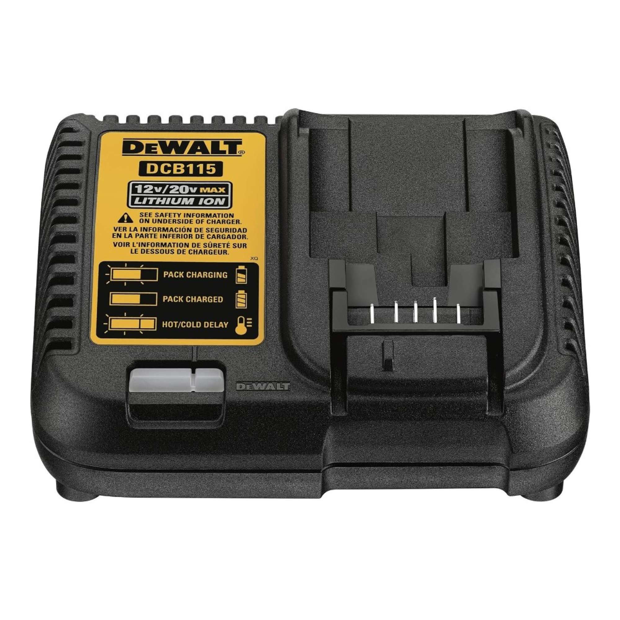 Caricabatterie XR Litio per batterie 10.8/18V fino a 5,0Ah - Dewalt DCB115-QW