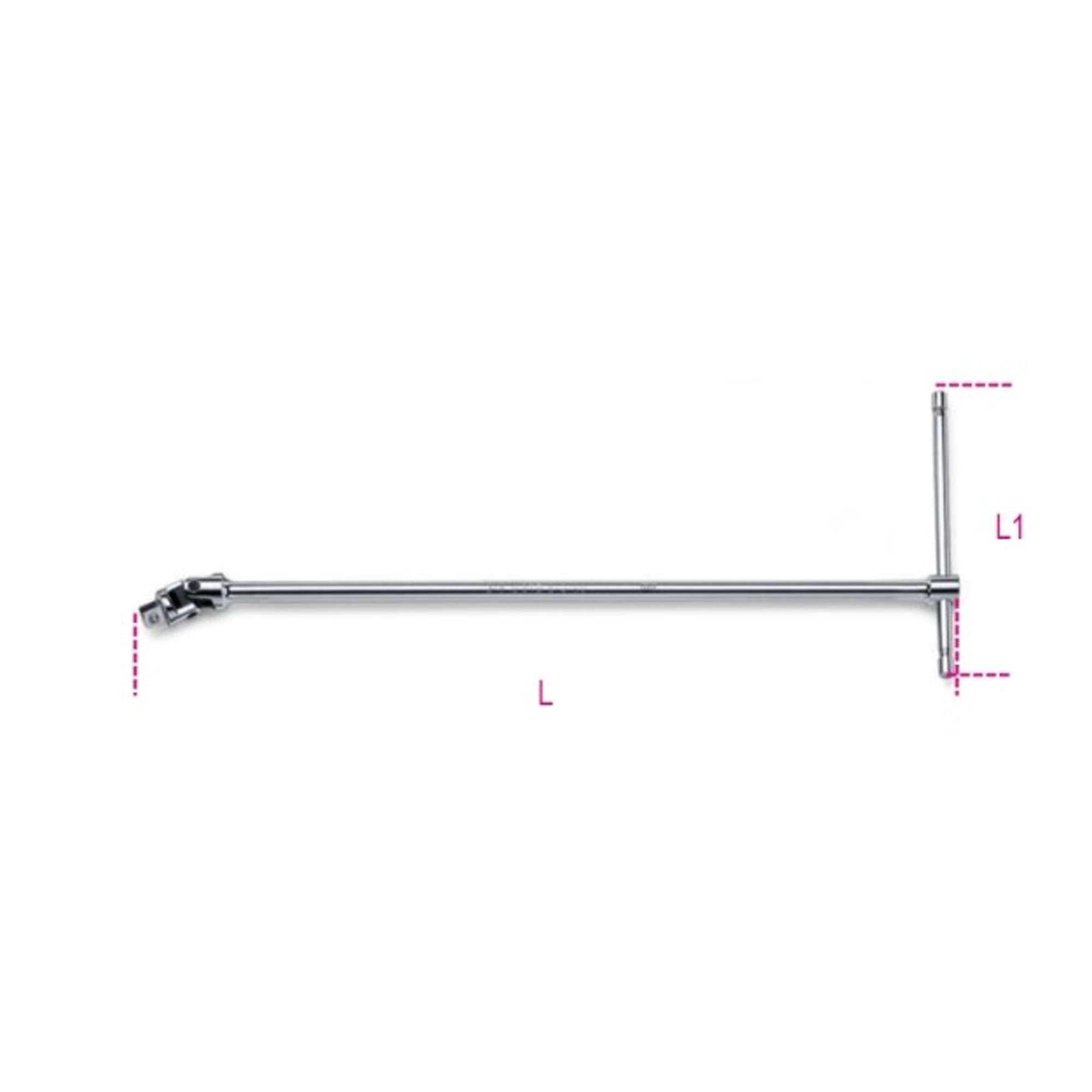 Quadro maschio 1/4" snodato a T L.390mm - 900/40 Beta