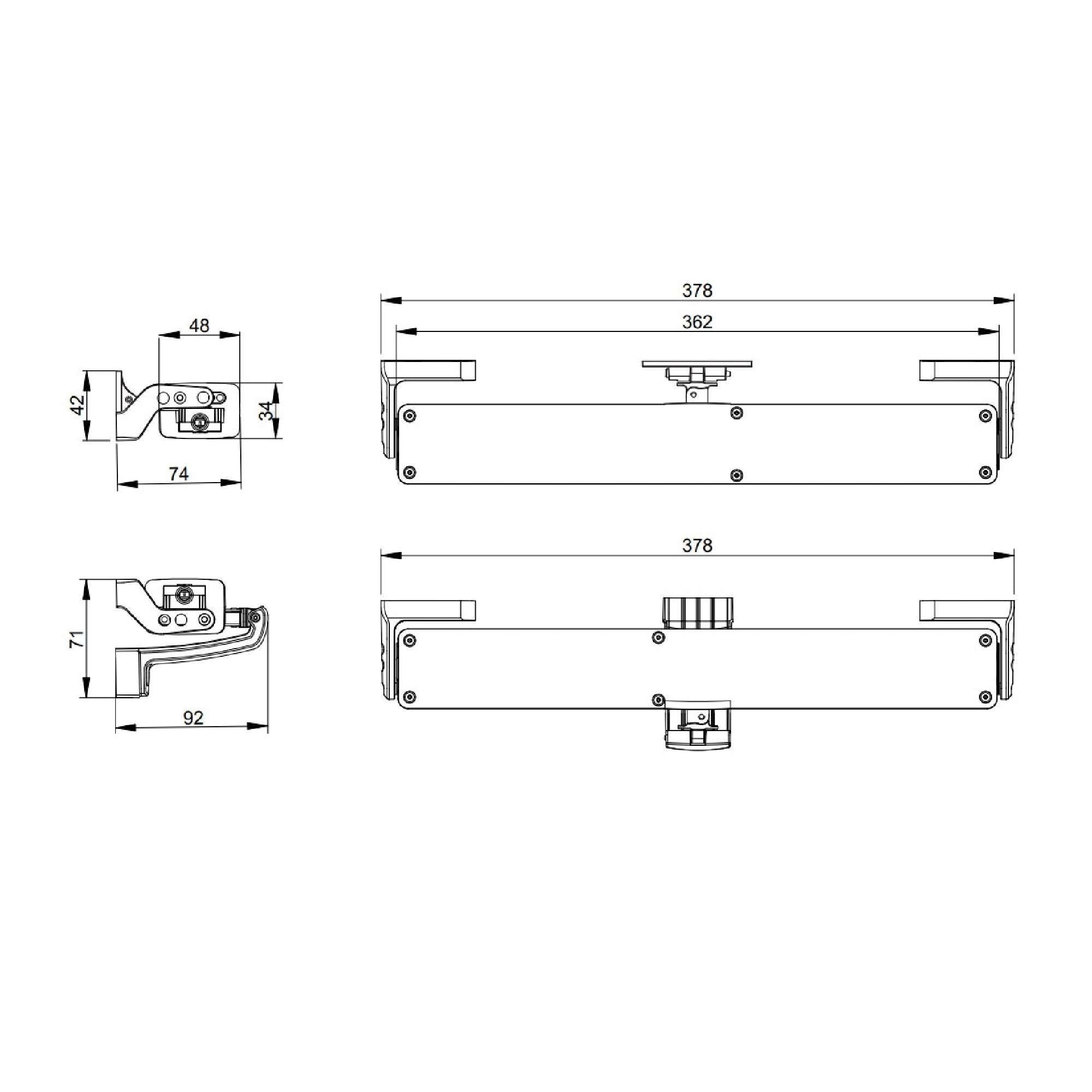 Attuatore a catena 230V articolata doppia maglia 300N - TOPP