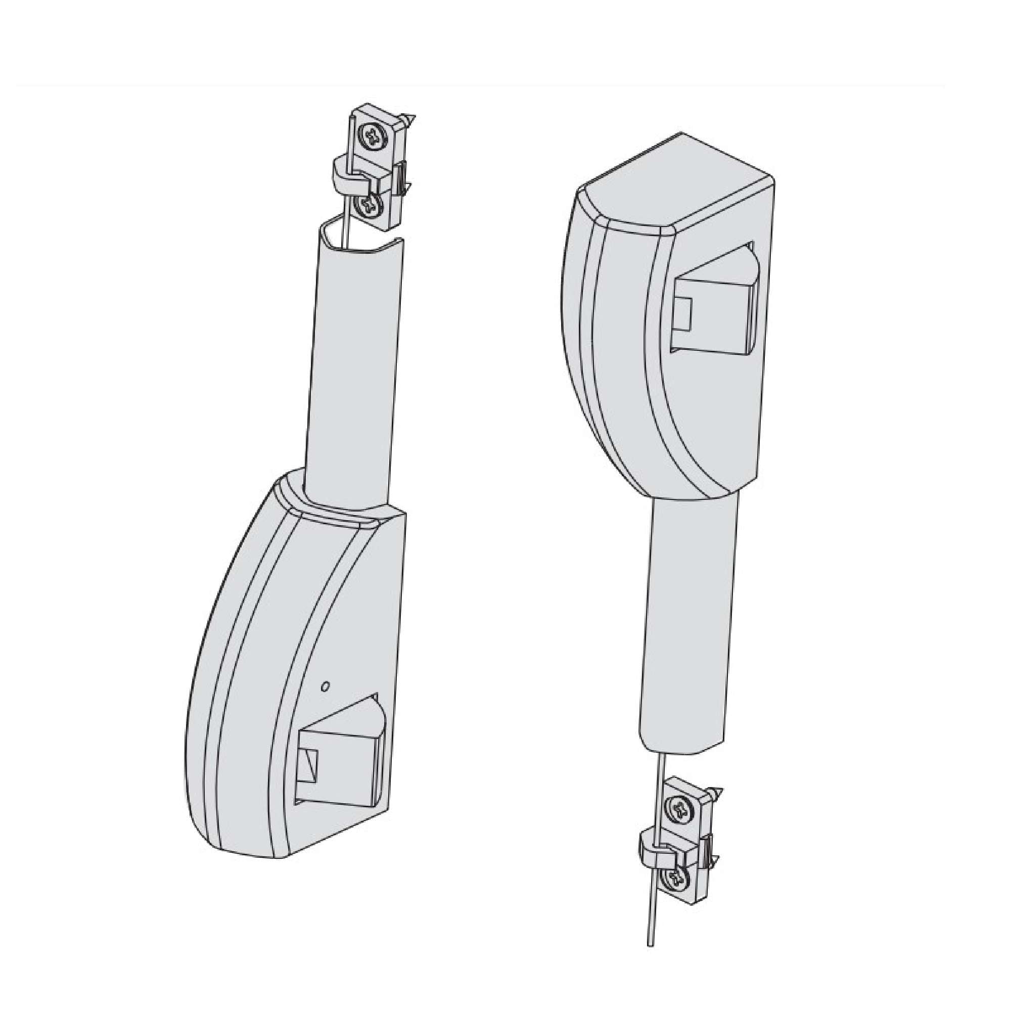 Scrocchi per chiusura laterale per maniglioni anipanico Fast Push - CISA 07063.51.0