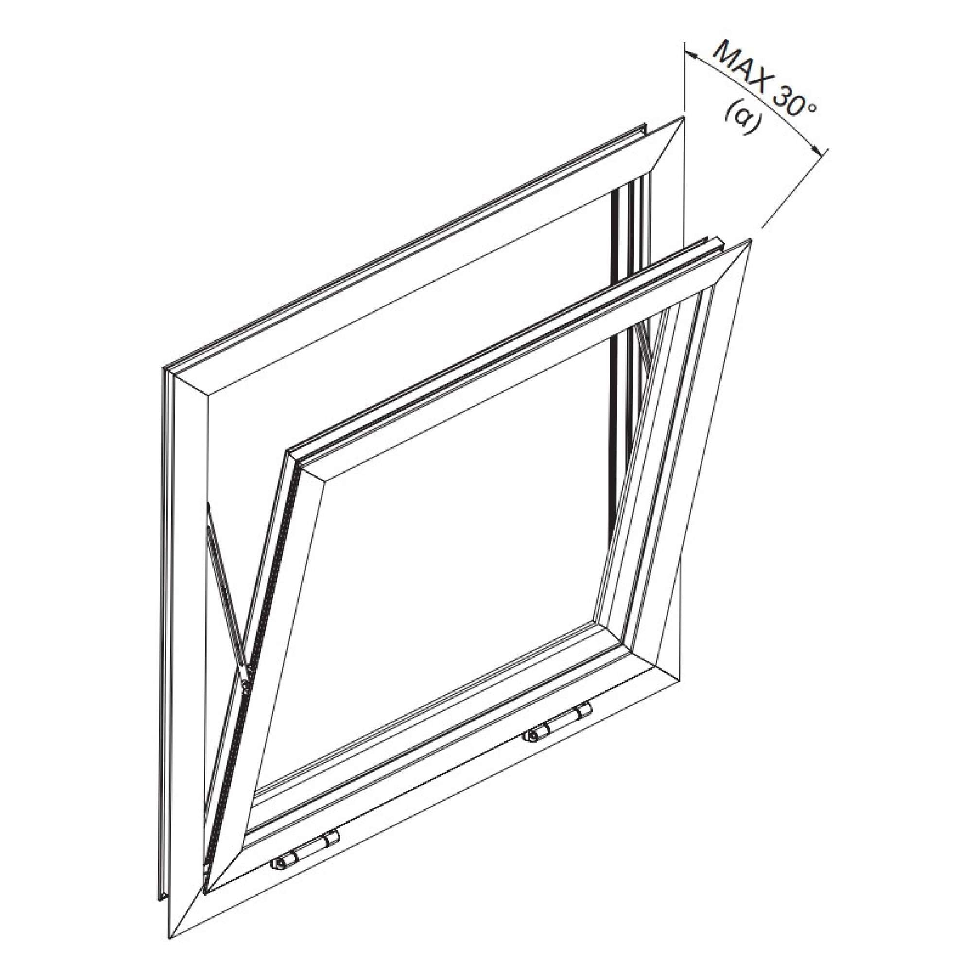 Limitatore di apertura per finestre con apertura a Vastitas - Master Italy