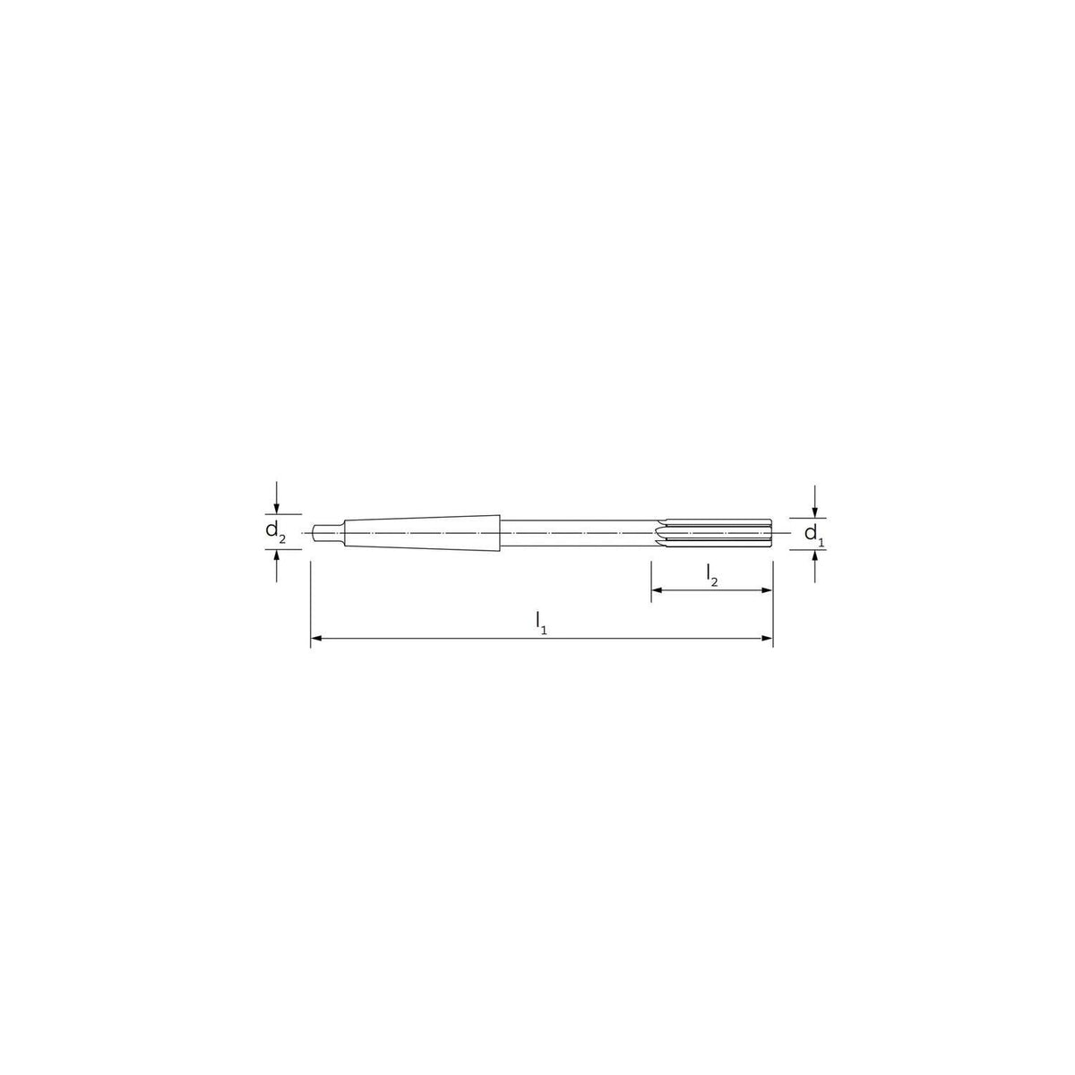 Alesatore a macchina specifica per alluminio taglia 45' DIN 208 30 - ILIX HSS-Co