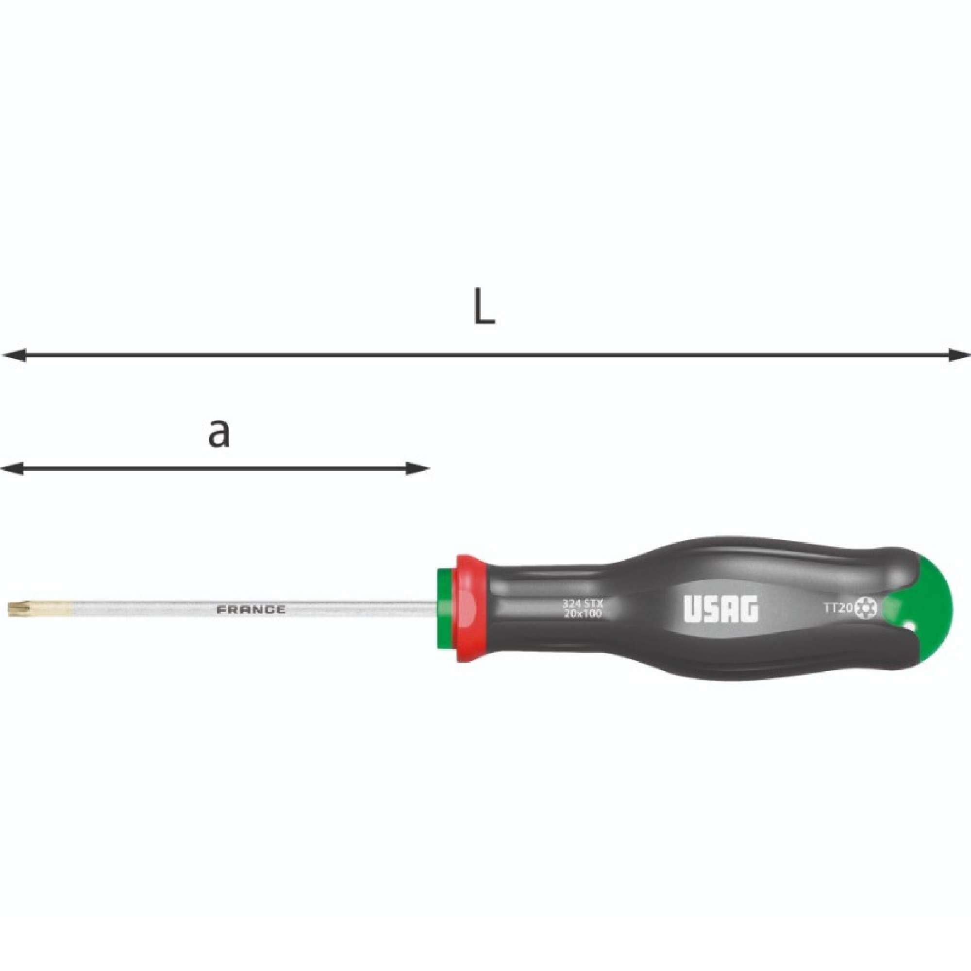 Giraviti per viti con impronta Torx Tamper Resistant - Usag 324 STX