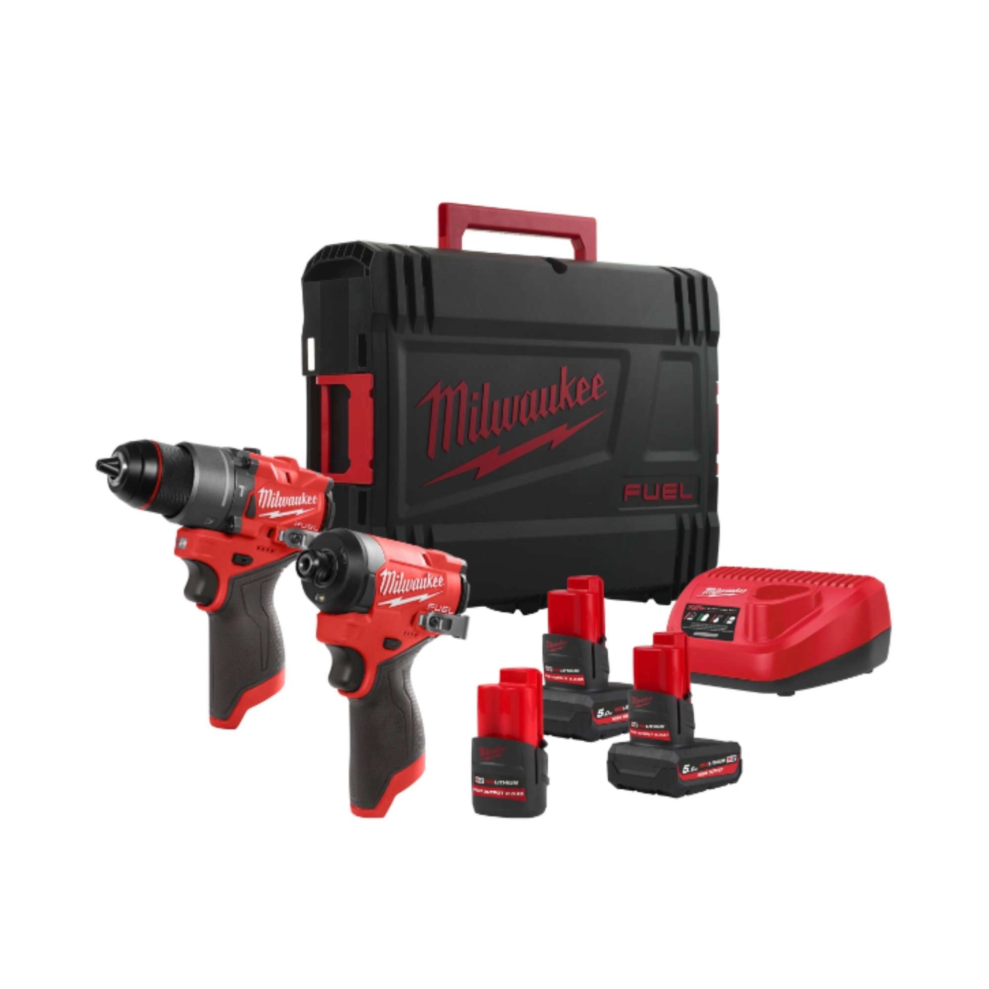 Kit 12V Trapano Conpercussione+Avvitatore Ad Imp.1/4" - Milwaukee 4933492513