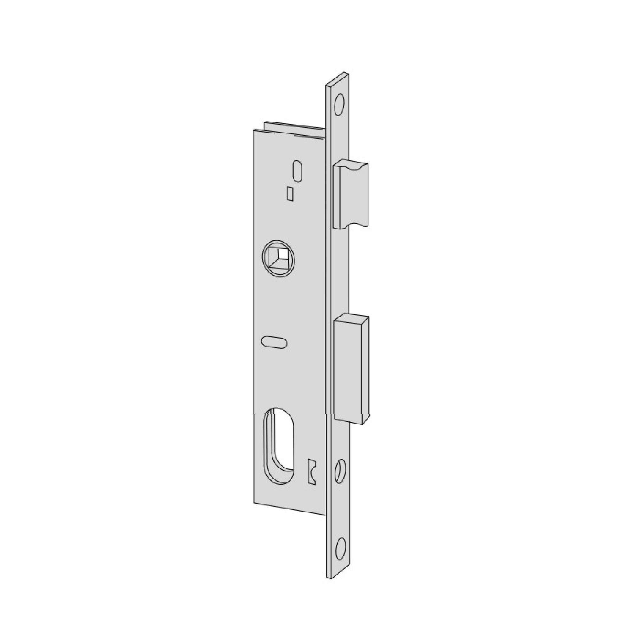 Serratura da infilare a cilindro ovale per montanti - CISA 44221