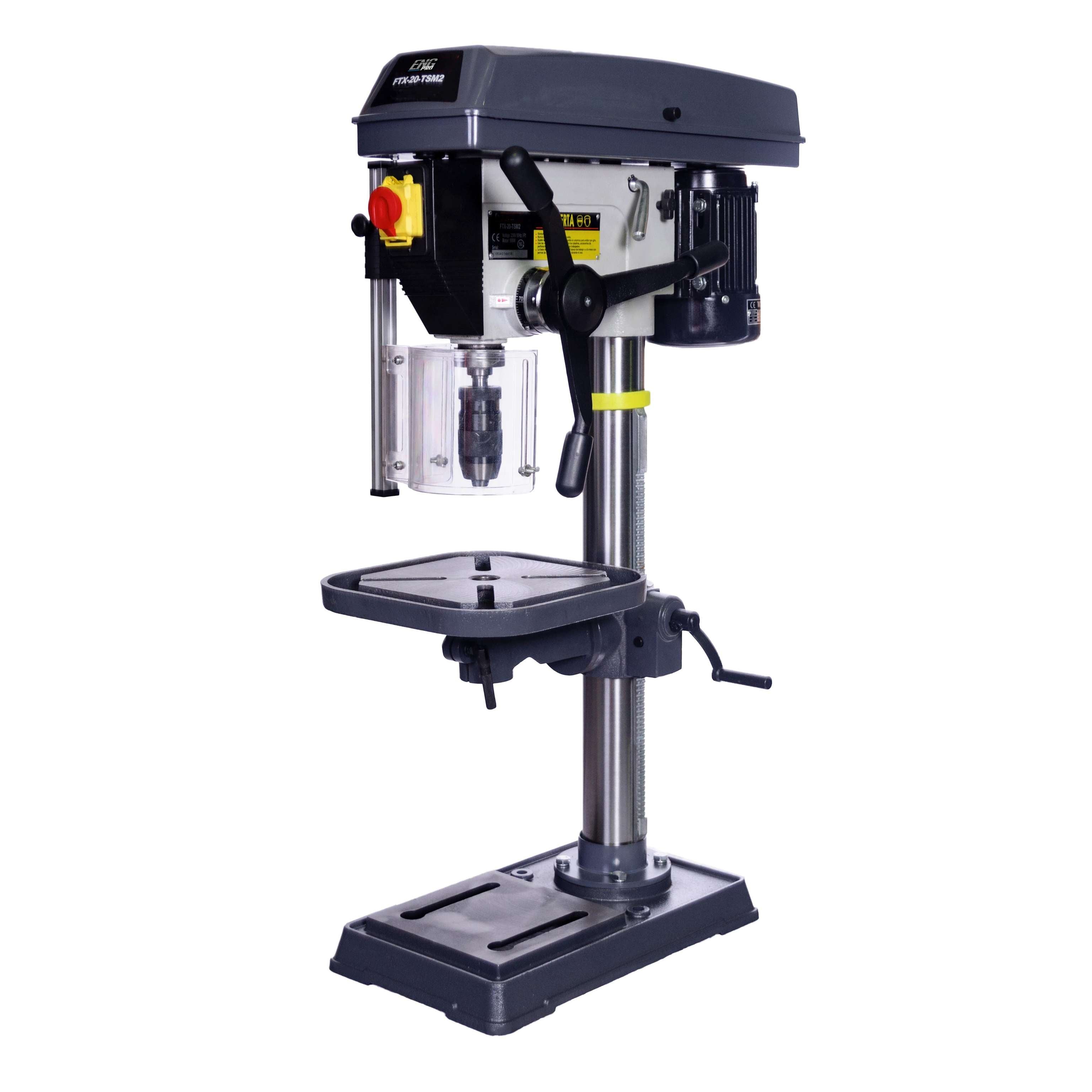 Trapano a Colonna 230V con Trasmissione a Cinghie e Mandrino Auto FTX-20-TSM2